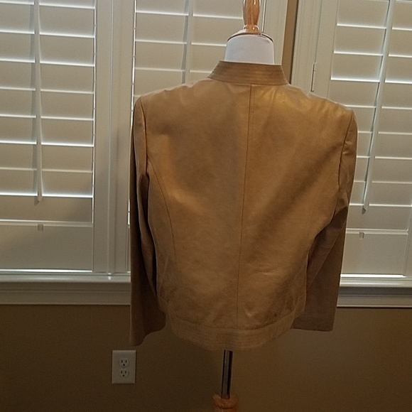 NWT Gorgeous Area Leather Jacket - Picture 2 of 6